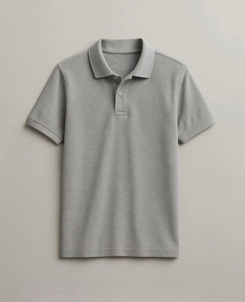 Polo Piqué Signature - Gris