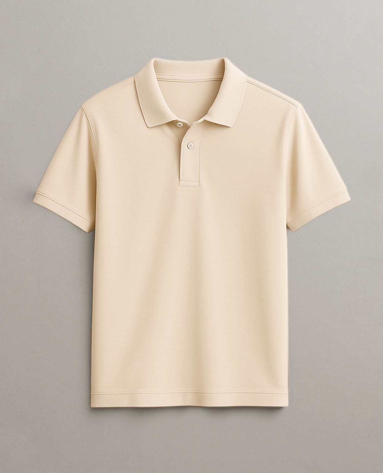 Polo Piqué Signature - Beige